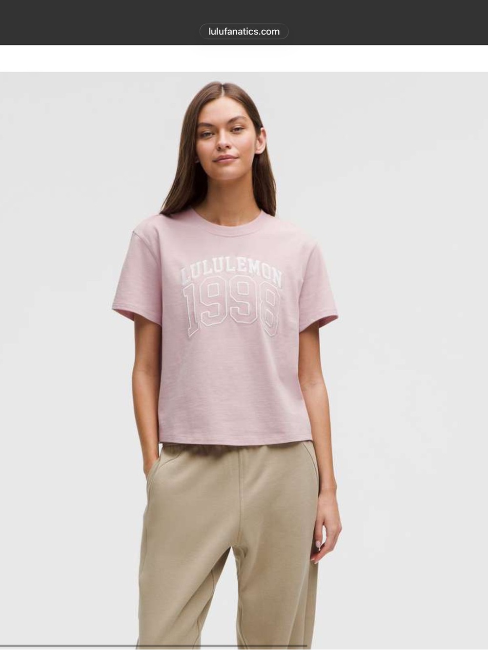 lululemon 1998 Graphic Classic Fit Cotton T-Shirt Short Sleeve Graphic Tee in
